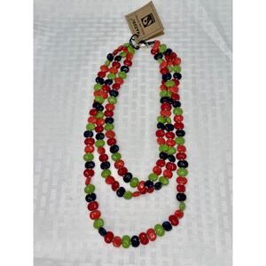 Kazuri Kenya Hand Crafted "ZARA" Fair Trade Beaded Statement Necklace NWT
